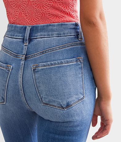 KanCan Signature High Rise Bermuda Stretch Short back pocket view