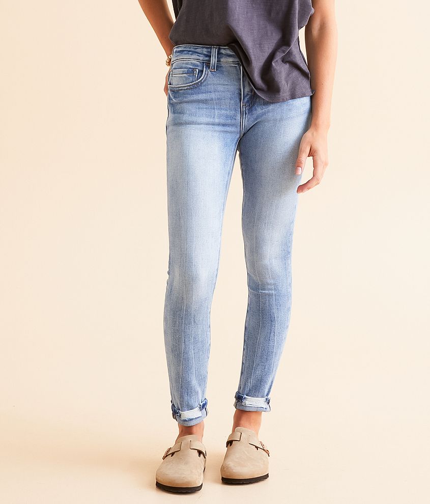 KanCan Signature Mid-Rise Ankle Skinny Stretch Jean front view