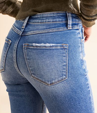 KanCan Signature High Rise Flare Stretch Jean back pocket view
