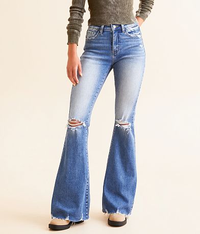 KanCan Signature High Rise Flare Stretch Jean full left side view