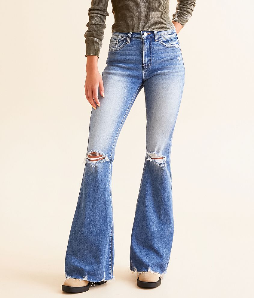 High Rise Flare Stretch Jean