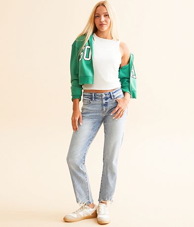 KanCan Signature Mid-Rise Relaxed Stretch Jean front view