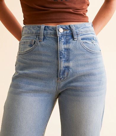 KanCan Signature 90&apos;s Straight Stretch Cuffed Jean misc detail 1 view