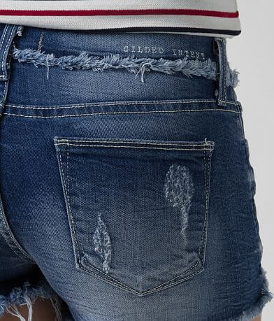 Gilded Intent Frayed Stretch Short back pocket view