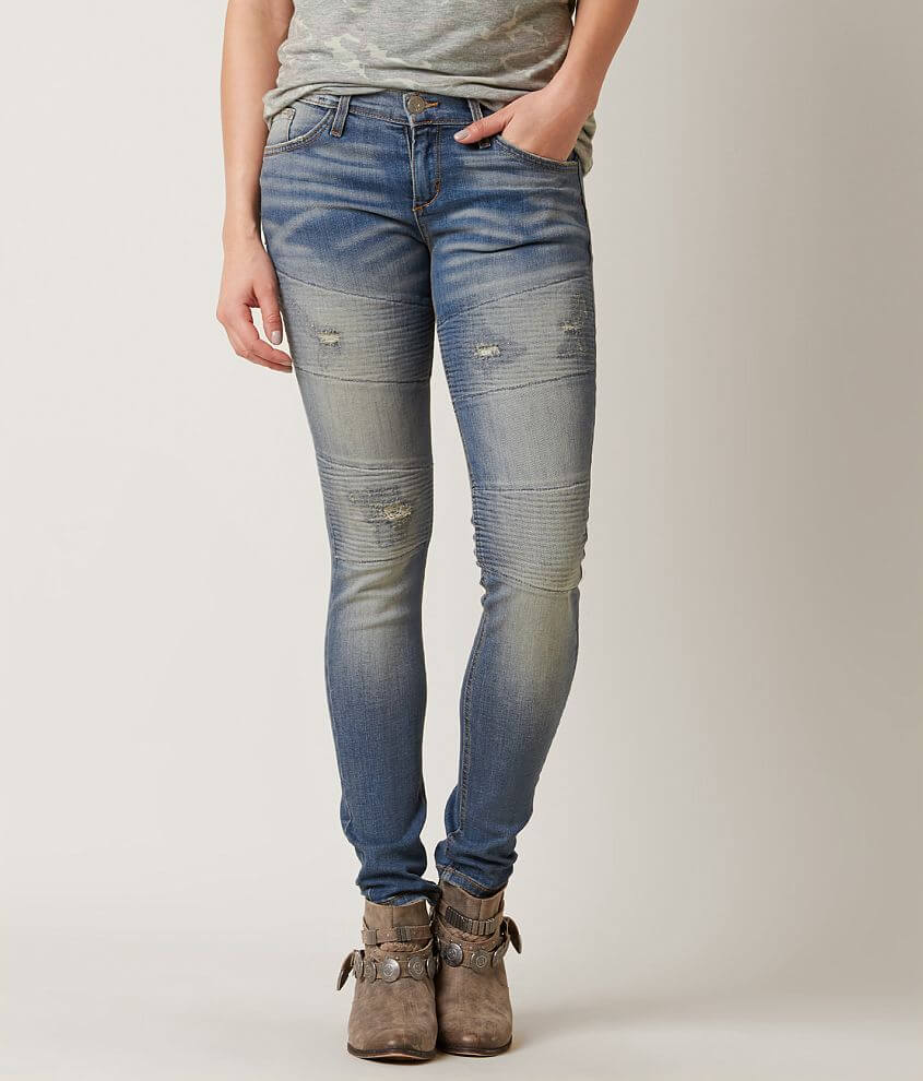 Gilded Intent Moto Skinny Stretch Jean front view