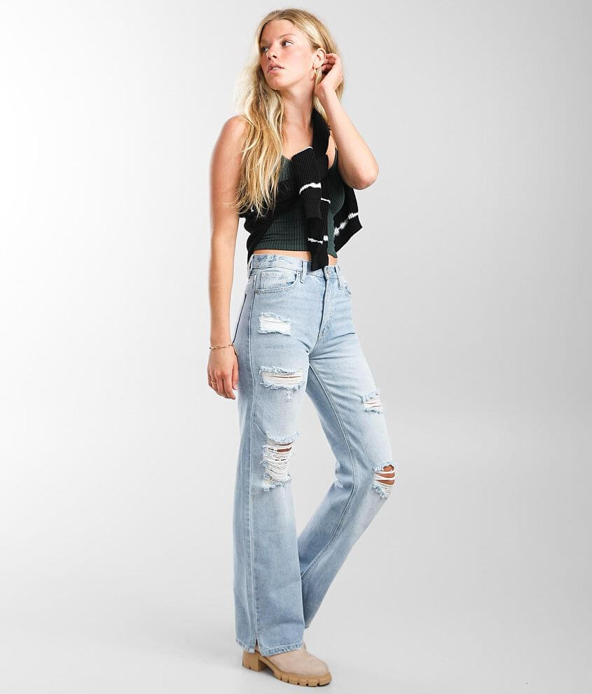 Gilded Intent 90's Wide Leg Jean front view