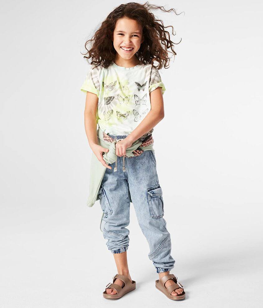 Girls Denim Jogger Jeans