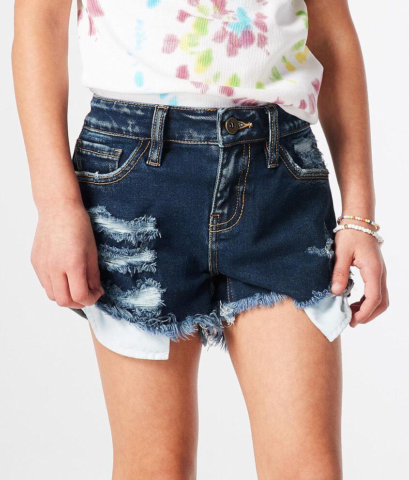 Girls - KanCan Signature Slim Mid-Rise Short front view