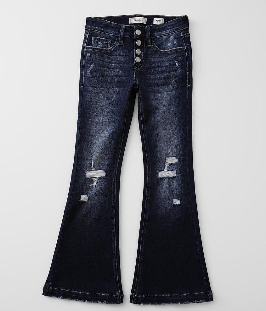 Girls - KanCan Signature Mid-Rise Flare Jean front view