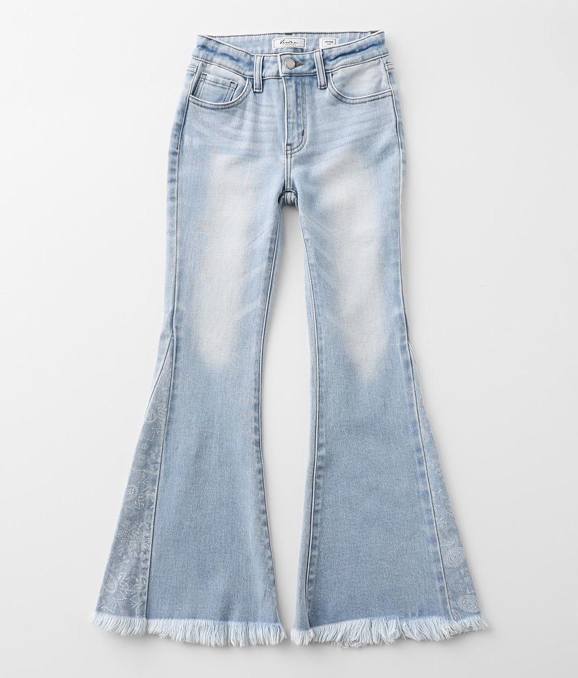 Girls - KanCan Signature High Rise Flare Jean front view