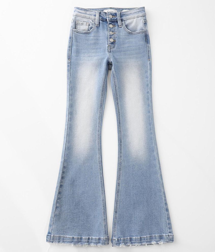 Girls - KanCan Signature High Rise Flare Jean front view