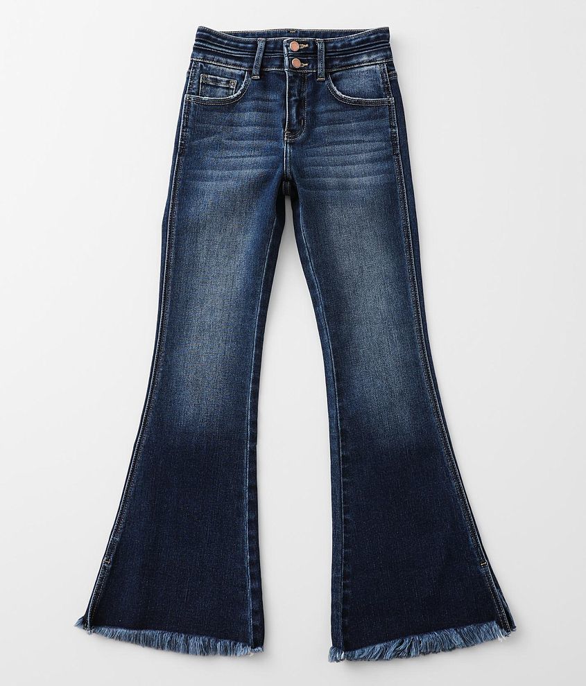 Girls - KanCan Signature High Rise Flare Jean front view
