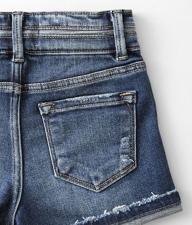 KanCan Signature Girls - Mid-Rise Stretch Short back pocket view