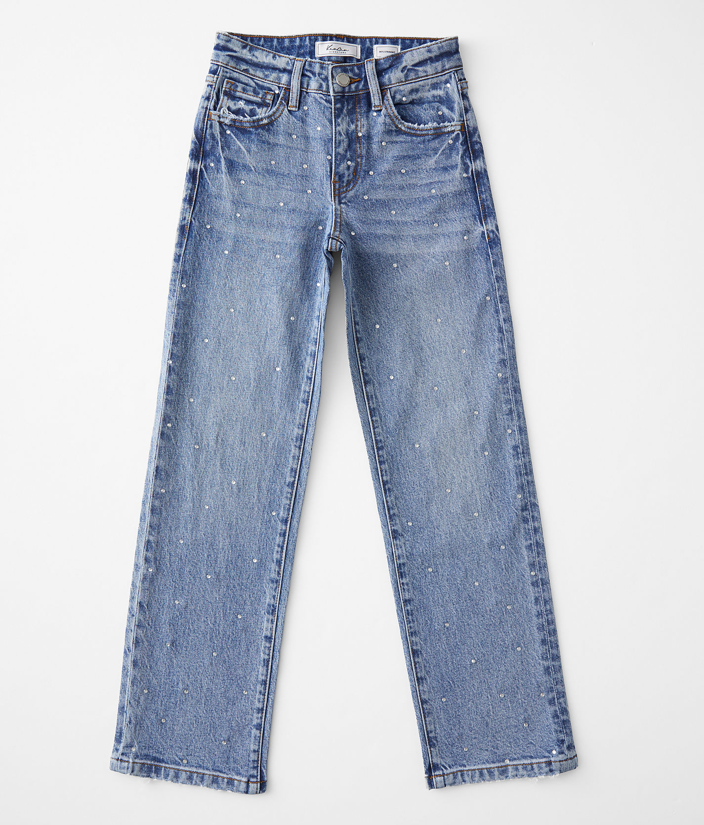 パンツ pomme d'amour rhinestone straight denim 再入荷】rhinestone straight denim | POMME d'amour