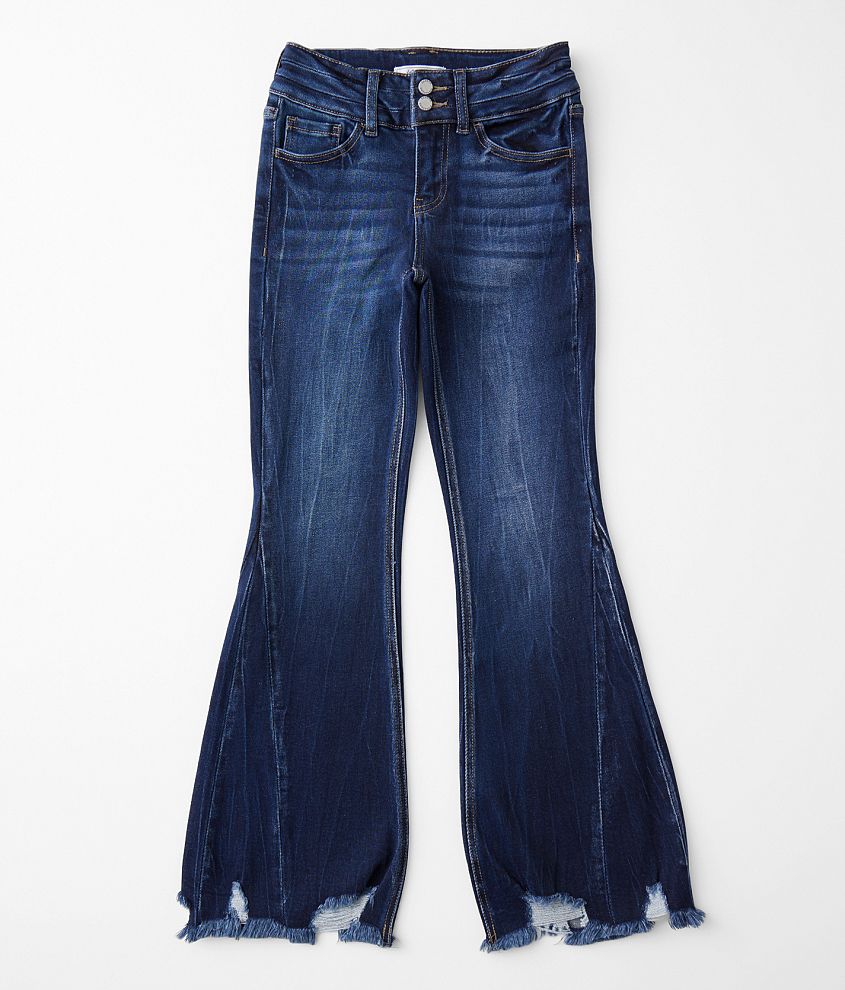 Girls - KanCan Signature High Rise Flare Stretch Jean front view