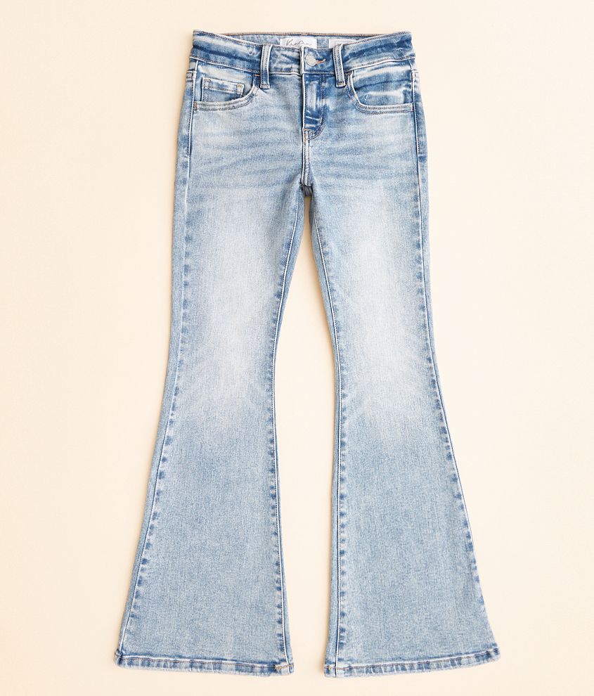 Girls - KanCan Signature Mid-Rise Flare Stretch Jean front view