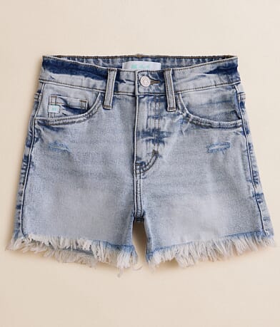 KanCan Girls - High Rise Mom Stretch Short front view