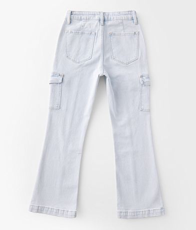KanCan Girls - High Rise Cargo Flare Stretch Jean back view