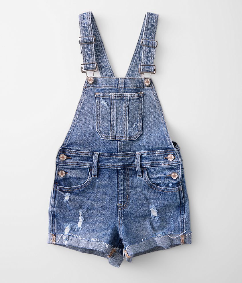 Women's Short Denim Coverall Jumpsuit