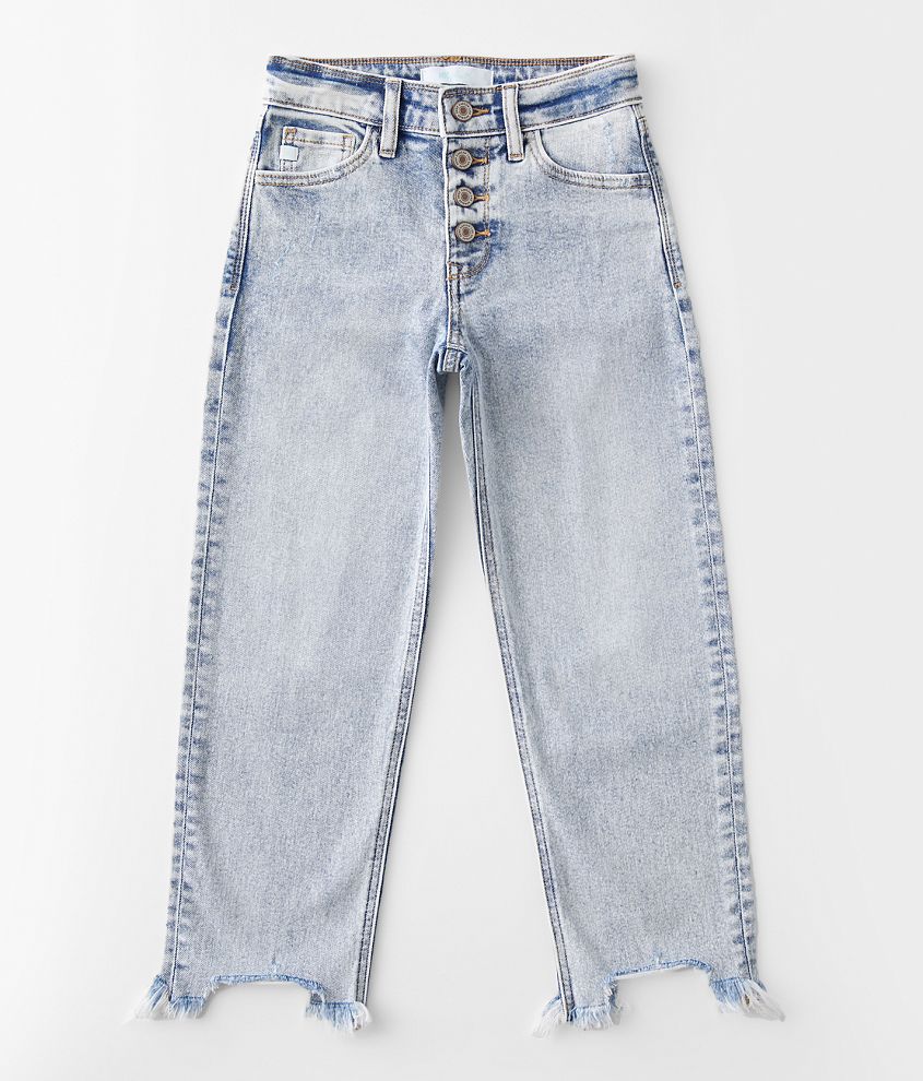 Girls - KanCan High Rise Cropped Straight Jean front view