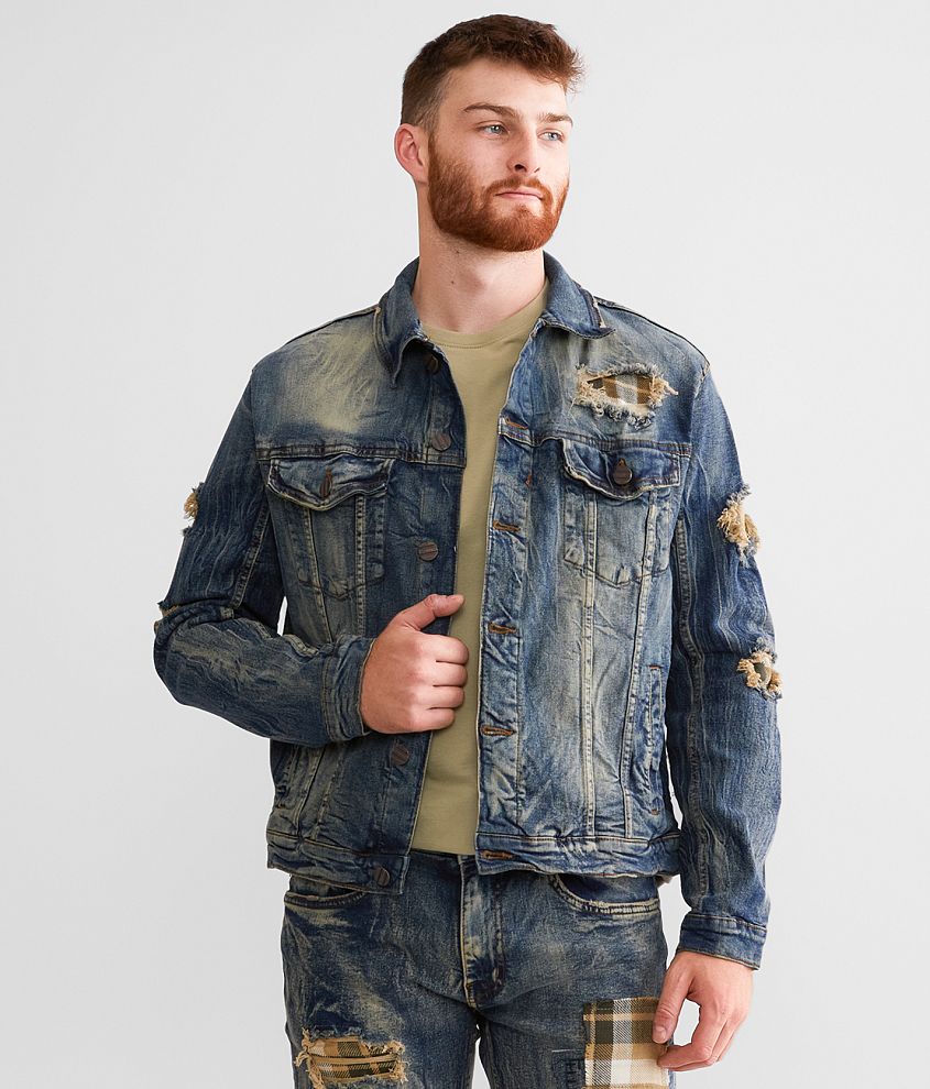 Rugged jean outlet jacket