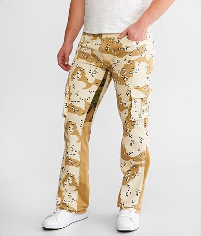 FWRD Denim Cargo Camo True Stacked Stretch Jean front view