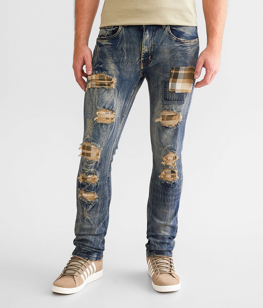 FWRD Denim Rugged Plaid Stretch Jean - Men's Jeans in Lt Tint | Buckle
