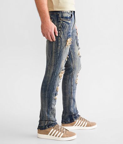FWRD Denim Rugged Plaid Stretch Jean FULL_RIGHT_SIDE