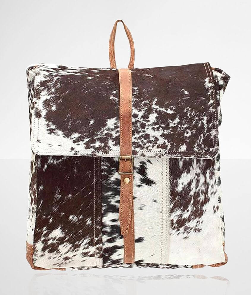 Hair on cowhide outlet backpack