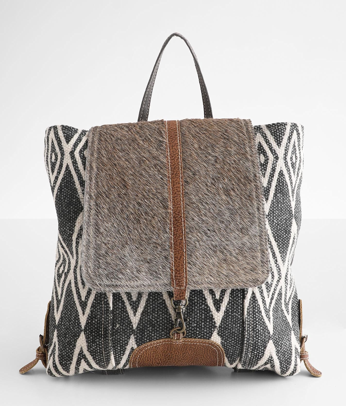 Myra Bag Grizzle Leather Backpack - Women