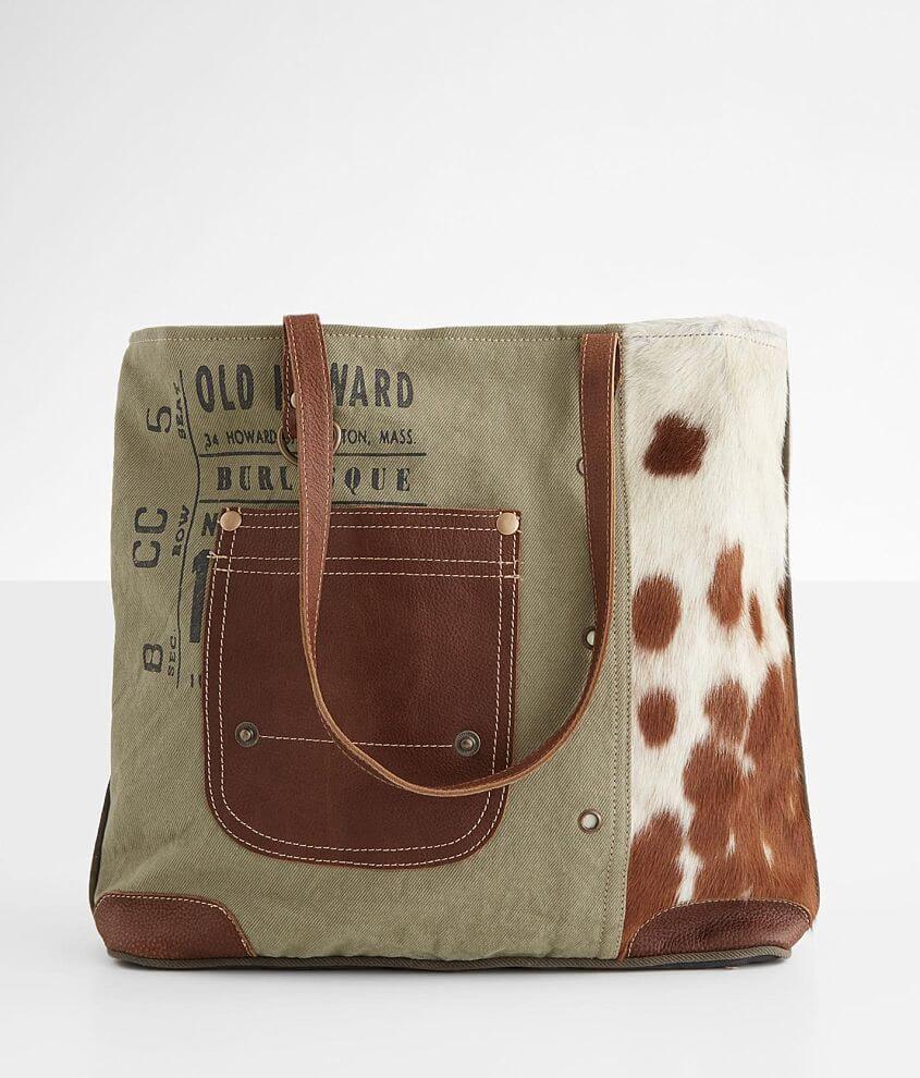 Image of Myra Bag Leather Pocket Tote Purse