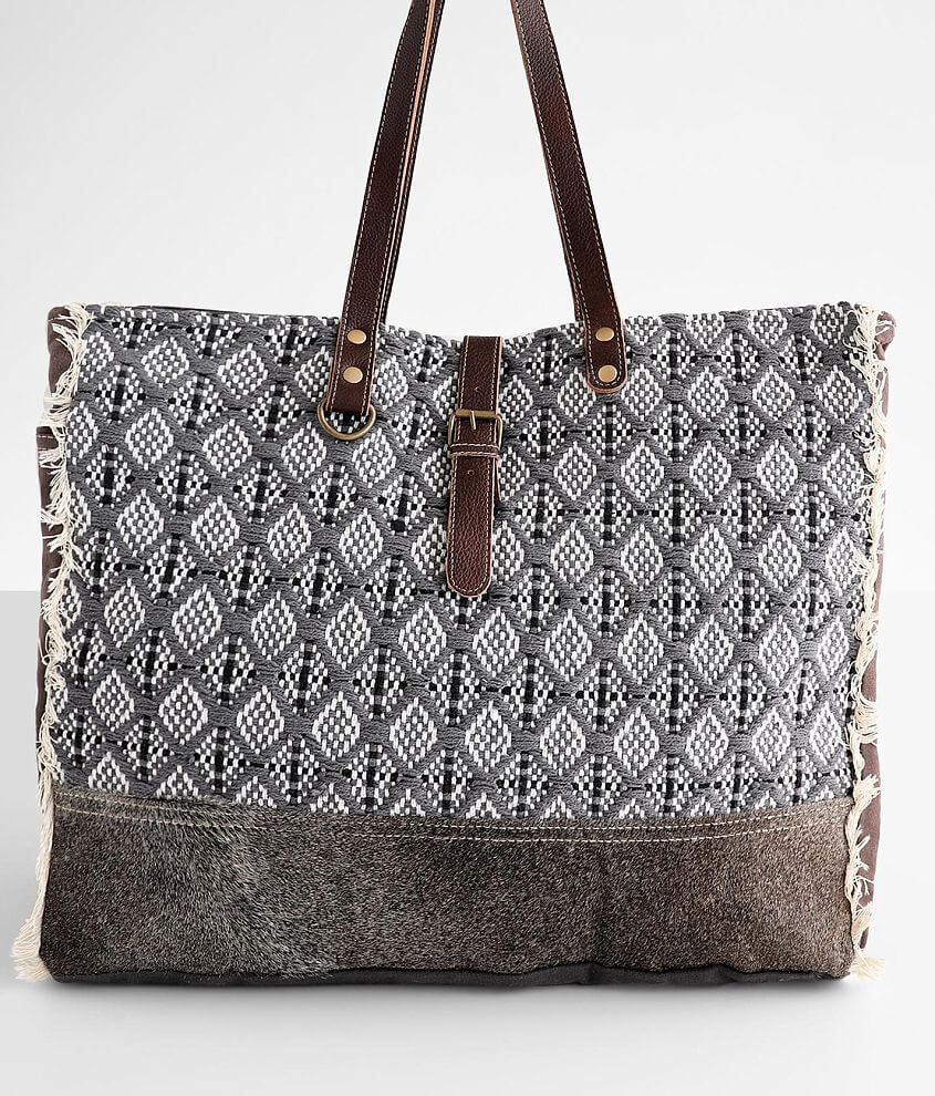 Myra Bag Lunar Weekender Tote Women s Bags in Grey Buckle