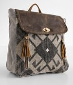 Myra Bag Recycled Calf Hair Backpack Cotton Leather Gray Brown‎ Myra Bag Recycled Calf Hair Backpack Cotton Leather Gray Brown main image 2