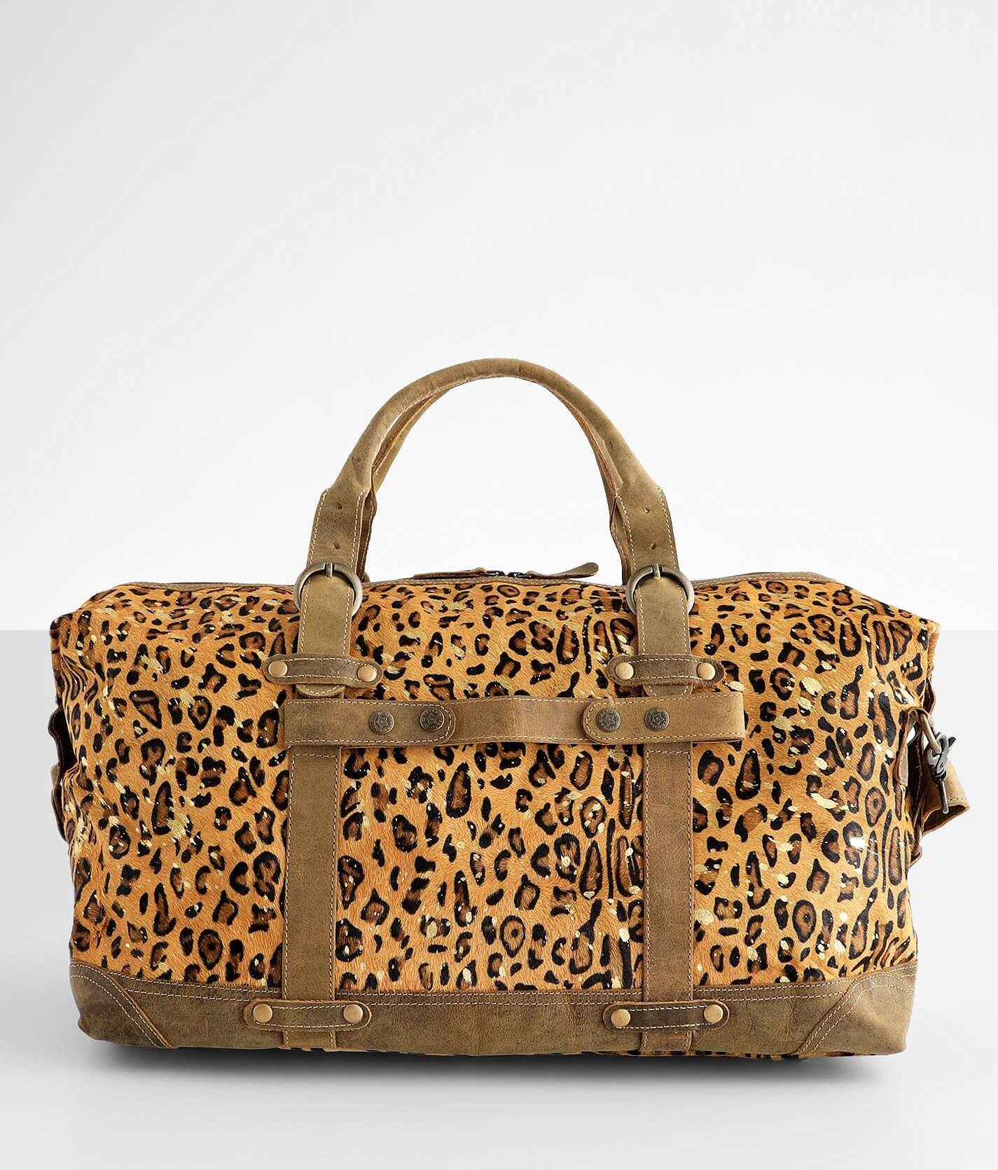 Brown Leopard Print Weekend Bag