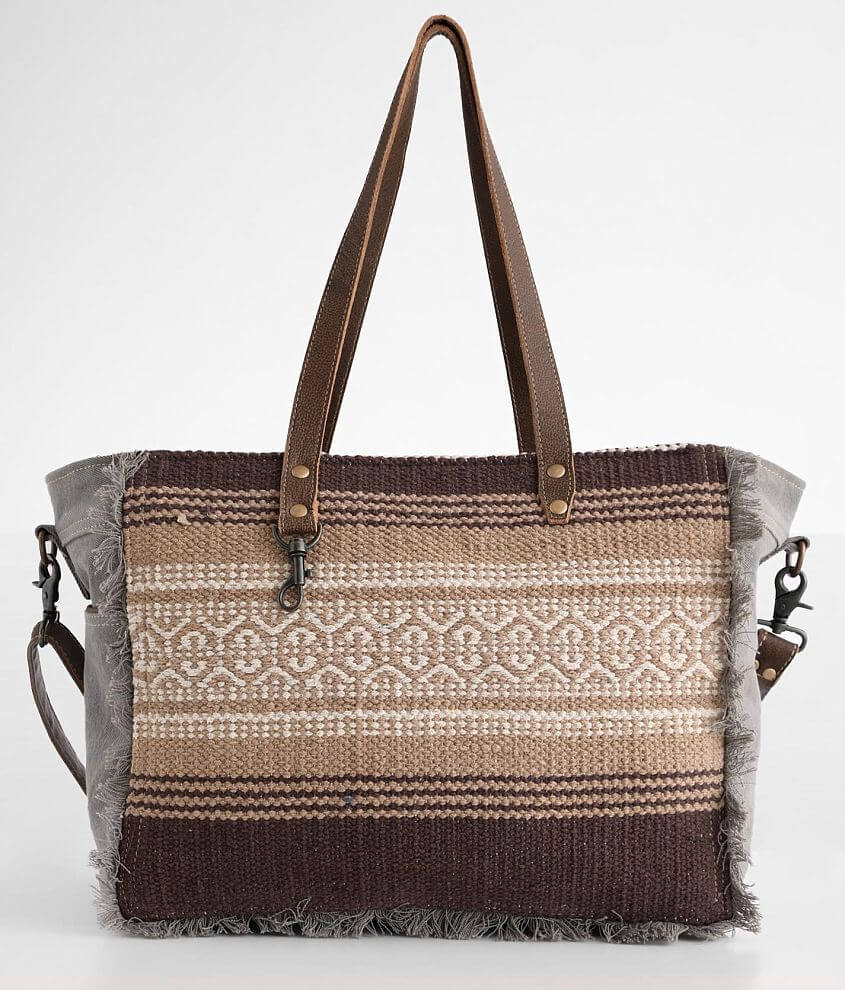 Myra Bag Tribal Print Weekender Bag front view