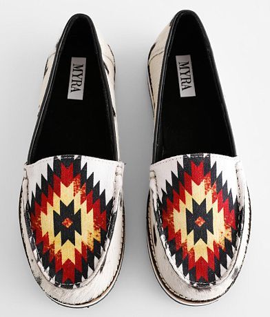 MYRA Uranium Cow Print Loafer Shoe misc detail 4 view