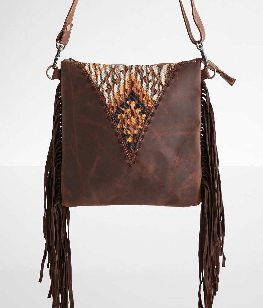 Myra Bag Golden Girl Fringe Cowhide Crossbody