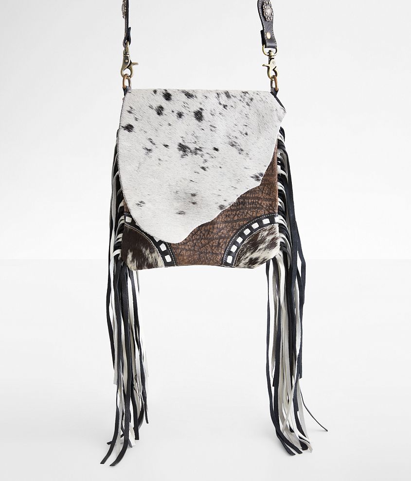 COWHIDE & FRINGE PURSE