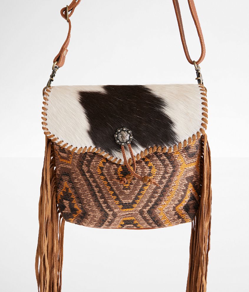 Myra Bag Stone Mesa Fringe Purse front view