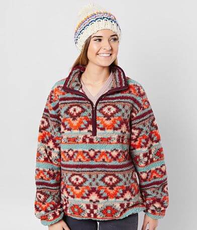 Socialite Aztec Print Wubby Pullover FULL_RIGHT_SIDE