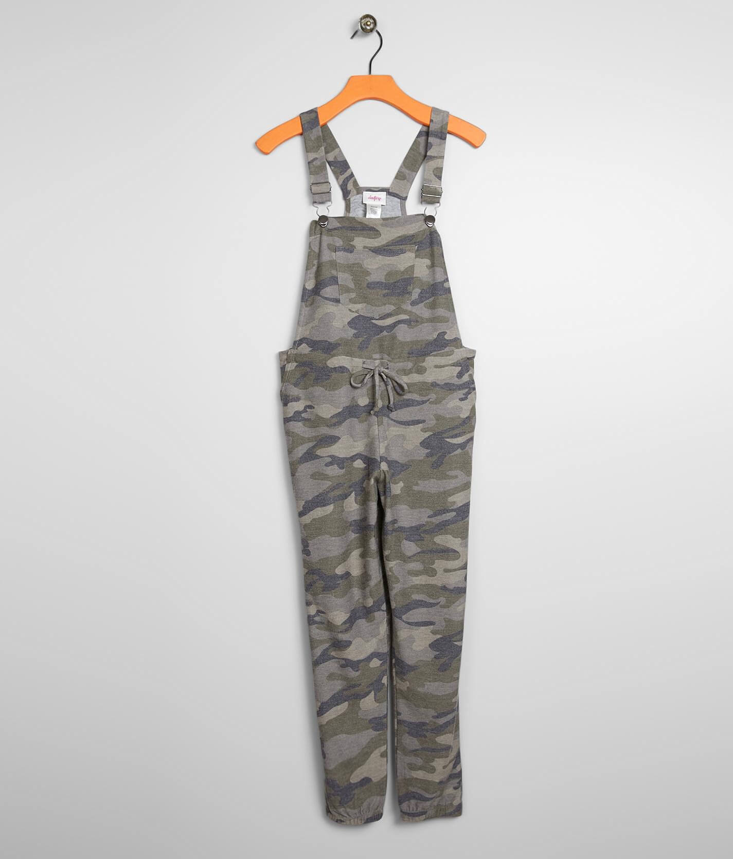 girls camo overalls