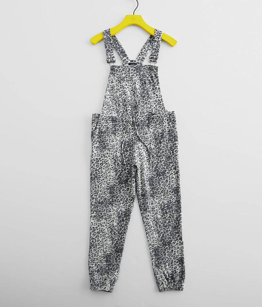 Girls Daytrip Leopard Knit Overalls Girl's Rompers/Jumpsuits in