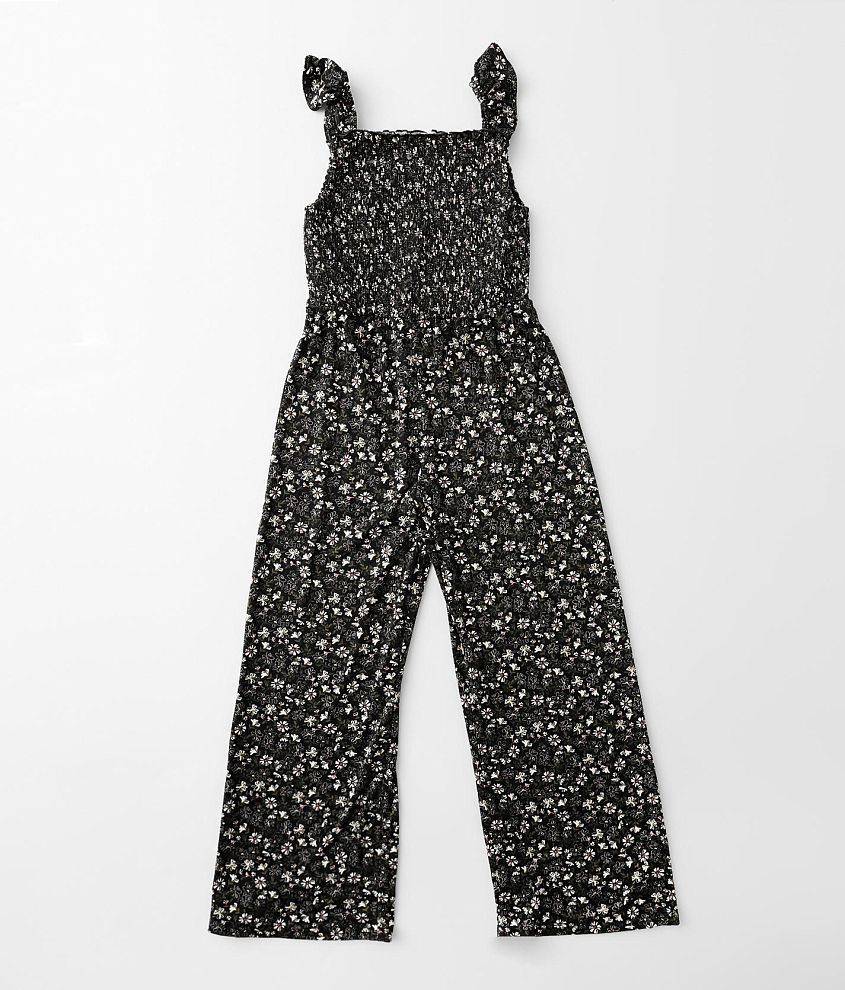 Girls best sale floral jumpsuit