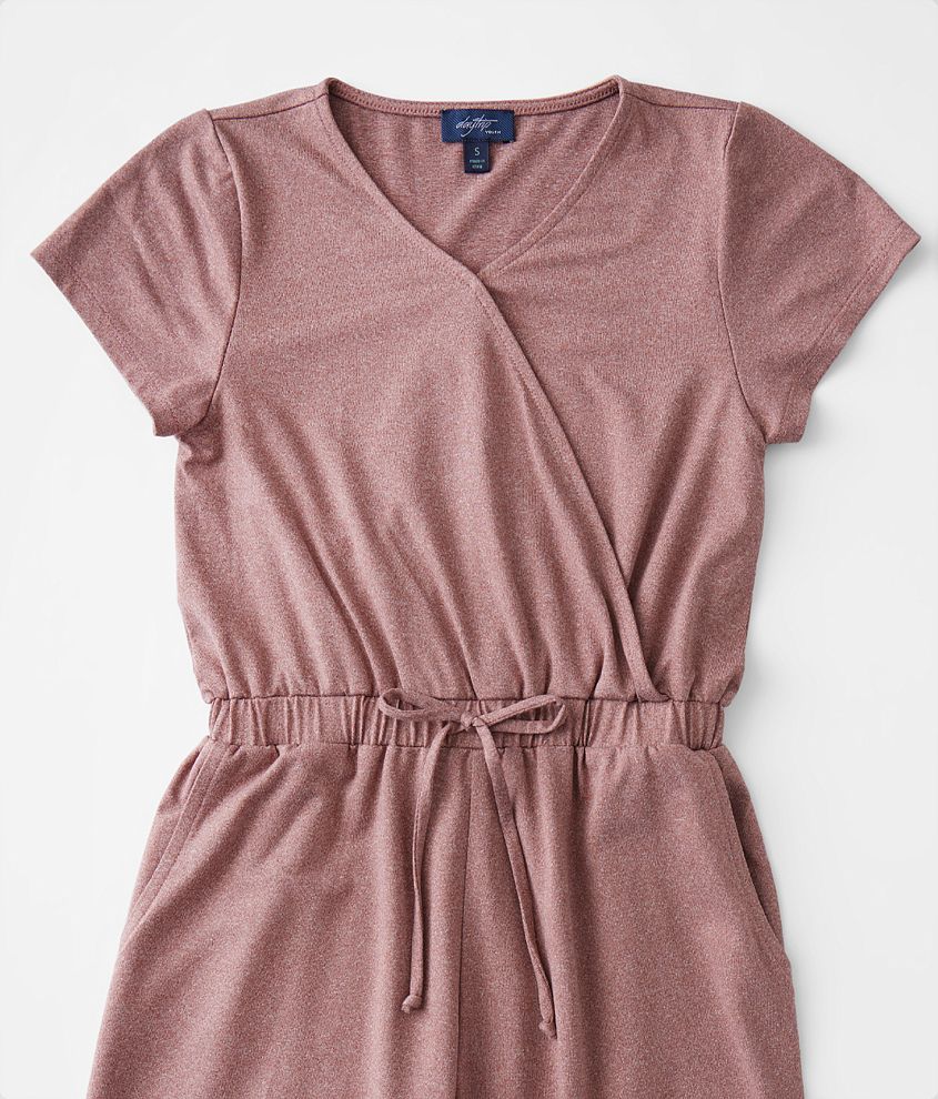 Girls - Surplice Knit Jumpsuit