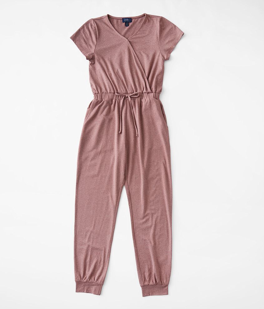 Girls - Daytrip Surplice Knit Jumpsuit front view