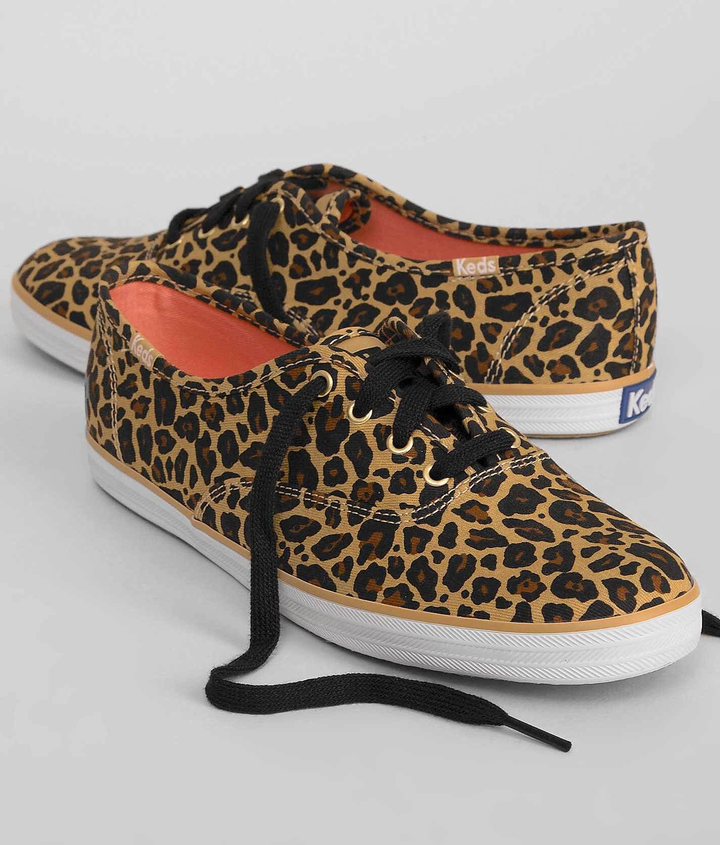 leopard keds with laces