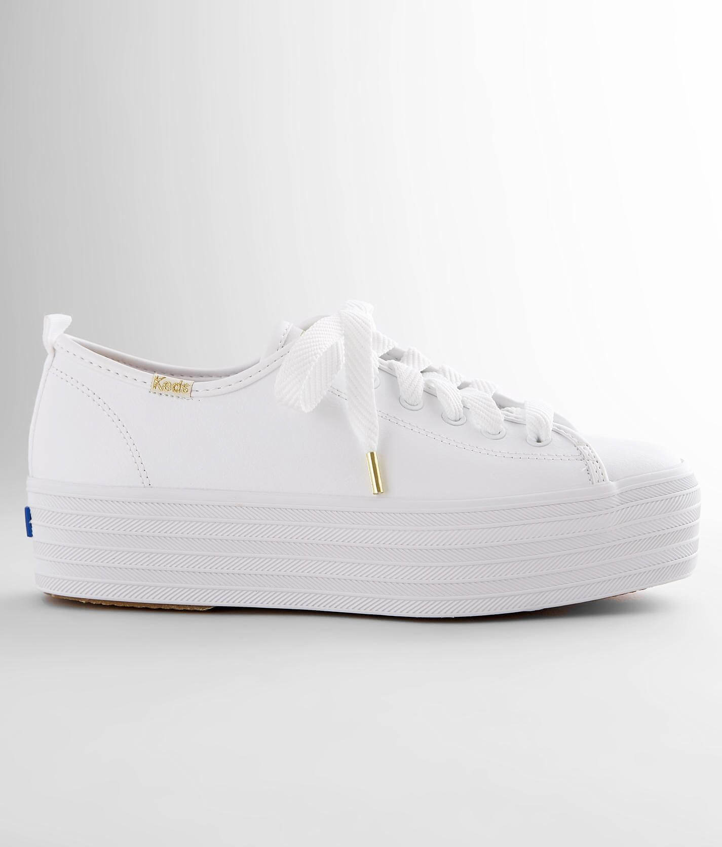 platform white keds