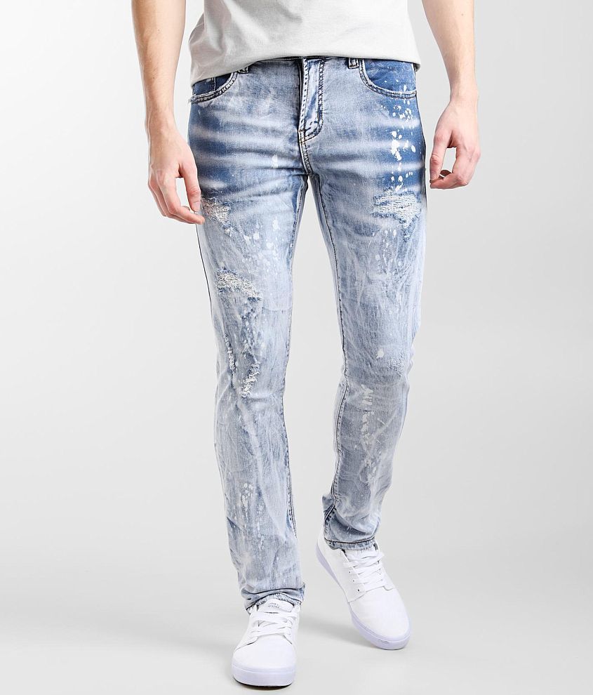 Buckle Industrial Indigo Washed Skinny Stretch Jean