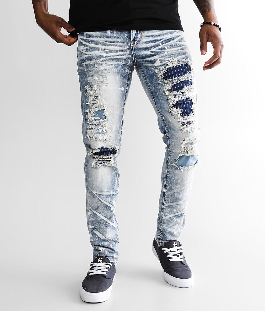 Buckle Industrial Indigo Washed Skinny Stretch Jean