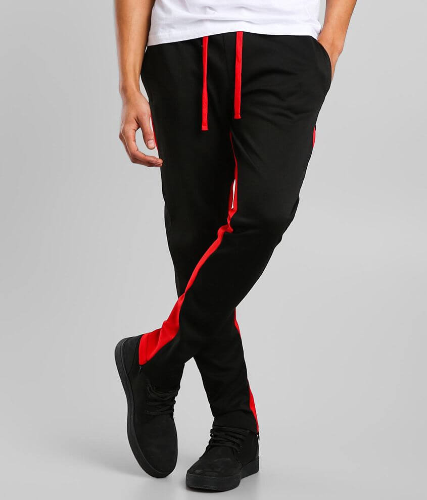 Mens black and red joggers new arrivals